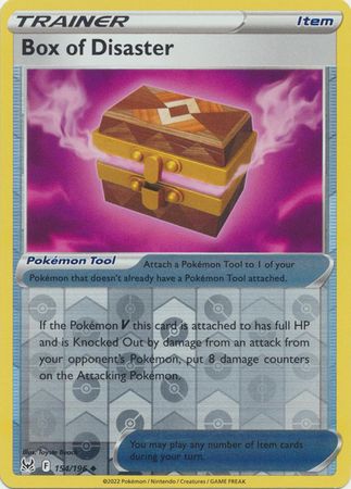 Box of Disaster - 154/196 - Uncommon Reverse Holo Sword &amp; Shield: Lost Origin Reverse Holo Singles