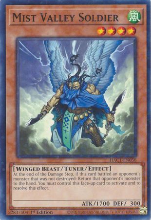 SH Mist Valley Soldier - HAC1-EN058 - Duel Terminal Common Parallel 1st Edition Hidden Arsenal: Chapter 1 1st Edition Singles