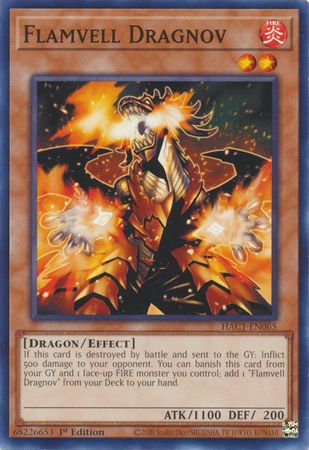 GA Flamvell Dragnov - HAC1-EN065 - Common 1st Edition Hidden Arsenal: Chapter 1 1st Edition Singles