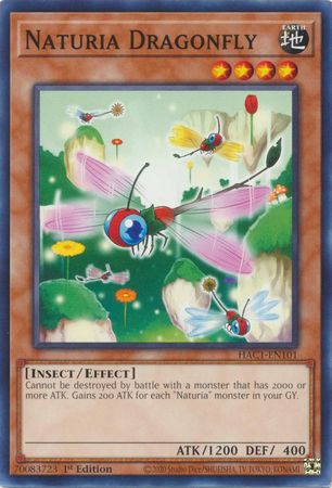 GA Naturia Dragonfly - HAC1-EN101 - Common 1st Edition Hidden Arsenal: Chapter 1 1st Edition Singles