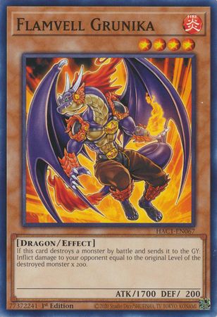 GA Flamvell Grunika - HAC1-EN067 - Common 1st Edition Hidden Arsenal: Chapter 1 1st Edition Singles