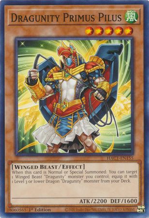 GA Dragunity Primus Pilus - HAC1-EN155 - Common 1st Edition Hidden Arsenal: Chapter 1 1st Edition Singles