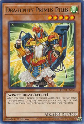 GA Dragunity Primus Pilus - HAC1-EN155 - Common 1st Edition Hidden Arsenal: Chapter 1 1st Edition Singles