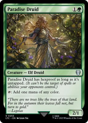 GA Paradise Druid - Commander: The Lord of the Rings: Tales of Middle-earth (LTC) Commander: The Lord of the Rings: Tales of Middle-earth