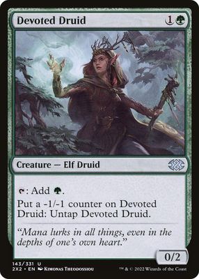 GA Devoted Druid - Double Masters 2022 (2X2) Double Masters 2022 Foil