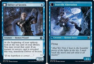 Delver of Secrets | Insectile Aberration 047/277 Innistrad: Midnight Hunt Singles