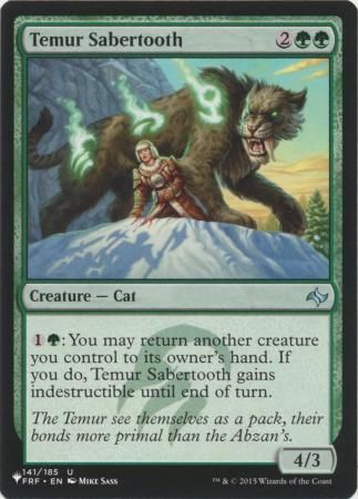 Temur Sabertooth 141/185 - The List The List Singles