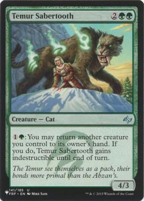 Temur Sabertooth 141/185 - The List The List Singles