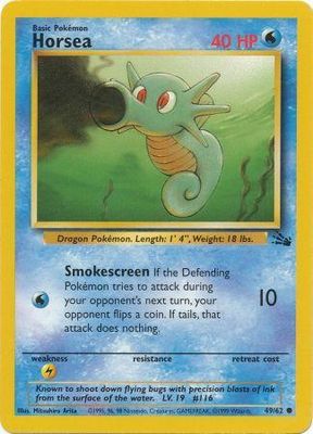 SH Horsea - 49/62 - Common Unlimited Fossil Unlimited Singles