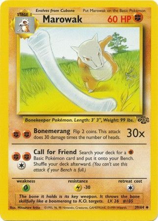 SH Marowak - 39/64 - Uncommon Unlimited Jungle Unlimited Singles