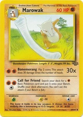 SH Marowak - 39/64 - Uncommon Unlimited Jungle Unlimited Singles