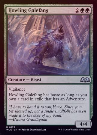Howling Galefang 0175 - Foil Wilds of Eldraine Foil Singles