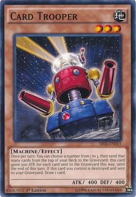 Card Trooper - SR03-EN015 - Common 1st Edition Structure Deck: Machine Reactor 1st Edition Singles