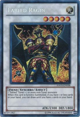 Fabled Ragin - HA03-EN058 - Secret Rare Unlimited Hidden Arsenal 3 [HA03] Unlimited Singles