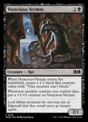 Voracious Vermin 0116 Wilds of Eldraine Singles