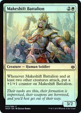 Makeshift Battalion 022/264 - Foil War of the Spark Foil Singles