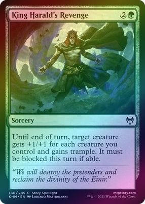 King Harald&#39;s Revenge 180/285 - Foil Kaldheim Foil Singles
