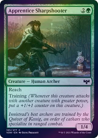 Apprentice Sharpshooter 185/277 - Foil Innistrad: Crimson Vow Foil Singles