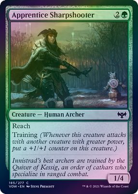 Apprentice Sharpshooter 185/277 - Foil Innistrad: Crimson Vow Foil Singles