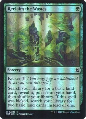 Reclaim the Wastes 200/280 - Foil Zendikar Rising Foil Singles