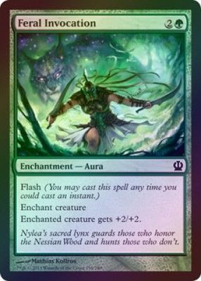 Feral Invocation - Foil Theros Foil Singles (Español)