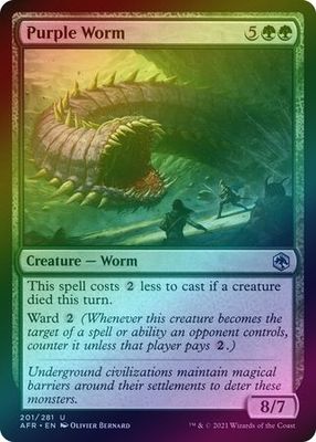 Purple Worm 201/281 - Foil Adventures in the Forgotten Realms Foil Singles