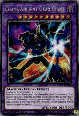 SH Chaos Ancient Gear Giant - MP24-EN042 - Quarter Century Rare 1st Edition Mega Tin 2024 Dueling Mirrors Singles