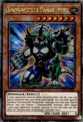SH Dinowrestler Pankratops - MP24-EN047 - Quarter Century Rare 1st Edition Mega Tin 2024 Dueling Mirrors Singles