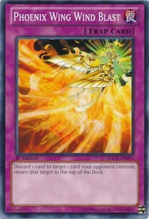 Phoenix Wing Wind Blast - SDOK-EN033 - Common 1st Edition Structure Deck: Onslaught of the Fire Kings [SDOK]