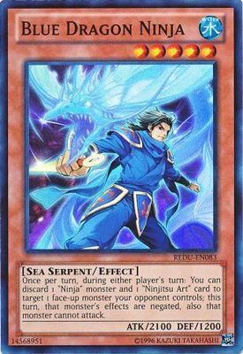 Blue Dragon Ninja - REDU-EN083 - Super Rare Unlimited Return of the Duelist Unlimited Singles