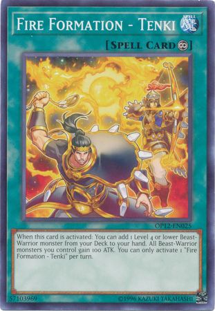 Fire Formation - Tenki - OP12-EN025 - Common OTS Tournament Pack 12 (OP12) *Espanol*