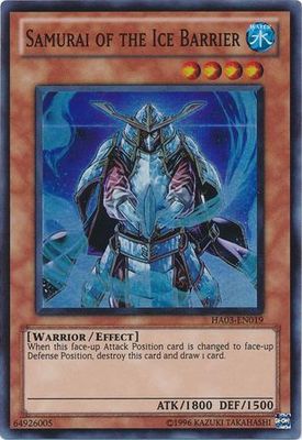 Samurai of the Ice Barrier - HA03-EN019 - Super Rare Unlimited Hidden Arsenal 3 [HA03] Unlimited Singles