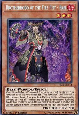 SH Brotherhood of the Fire Fist - Ram - FIGA-EN011 - Secret Rare 1st Edition Fists of the Gadgets Singles