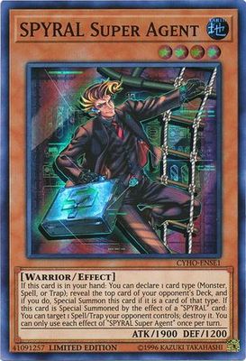 SPYRAL Super Agent - CYHO-ENSE1 - Super Rare Limited Edition Cybernetic Horizon 1st Edition Singles (Español)