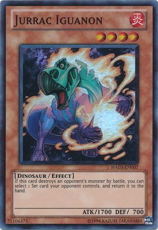 Jurrac Iguanon - HA03-EN007 - Super Rare Unlimited Hidden Arsenal 3 [HA03] Unlimited Singles