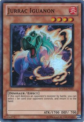 Jurrac Iguanon - HA03-EN007 - Super Rare Unlimited Hidden Arsenal 3 [HA03] Unlimited Singles