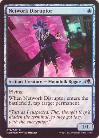 Network Disruptor 071/302 - Foil Kamigawa Neon Dynasty Foil Singles