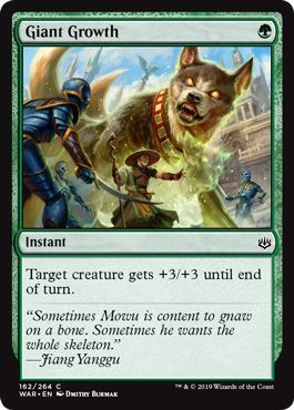 Giant Growth 162/264 War of the Spark Singles