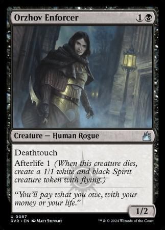 Orzhov Enforcer 0087 - Ravnica Remastered Singles