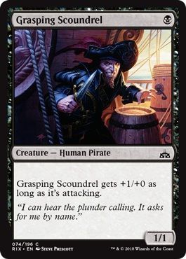 Grasping Scoundrel 074/196 - Rivals of Ixalan Singles (Español)