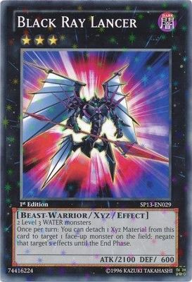 SH Black Ray Lancer - SP13-EN029 - Starfoil Rare 1st Edition Star Pack 2013 1st Edition Starfoil Singles