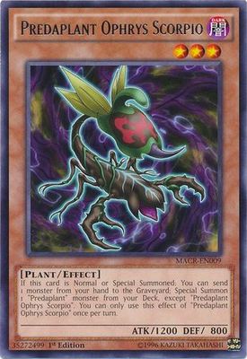 Predaplant Ophrys Scorpio - MACR-EN009 - Rare 1st Edition Maximum Crisis 1st Edition Singles (espanol)