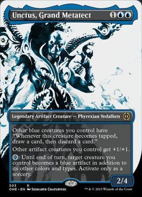 Unctus, Grand Metatect 303 Showcase Borderless Ichor Phyrexia All Will Be One Collector Booster Singles