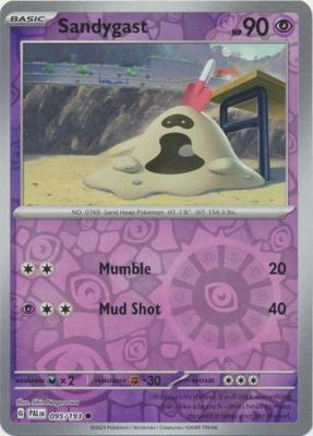 SH Sandygast - 095/193 - Common Reverse Holo Scarlet &amp; Violet: Paldea Evolved Reverse Holo Singles