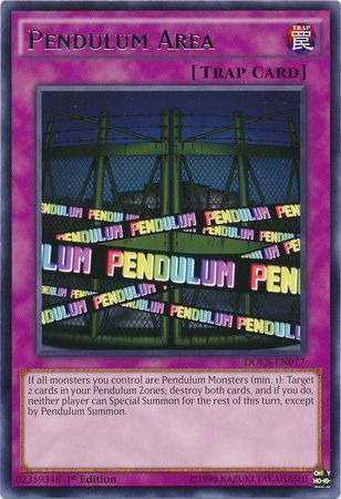 Pendulum Area - DOCS-EN077 - Rare 1st Edition Dimension of Chaos 1st Edition Singles