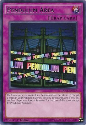 Pendulum Area - DOCS-EN077 - Rare 1st Edition Dimension of Chaos 1st Edition Singles