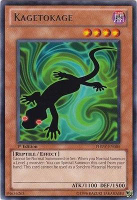 Kagetokage - PHSW-EN005 - Rare 1st Edition Photon Shockwave 1st Edition Singles