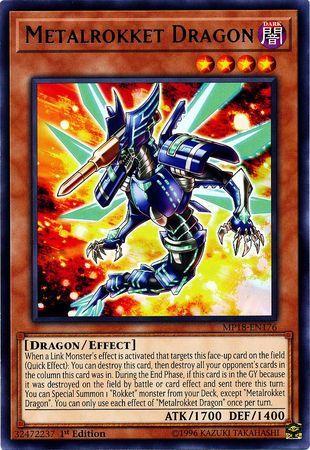 Metalrokket Dragon - MP18-EN176 - Rare 1st Edition 2018 Mega-Tins Singles