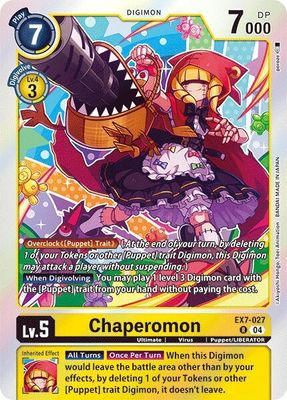 SHD Chaperomon - Digimon LIBERATOR (EX07) Digimon LIBERATOR