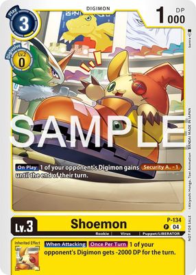 SHD Shoemon (Digimon Liberator Promotion Pack) - Digimon Promotion Cards (D-PR) Digimon Promotion Cards